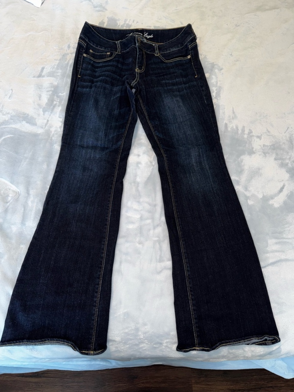 American Eagle Outfitters Dark Blue Flare Jeans